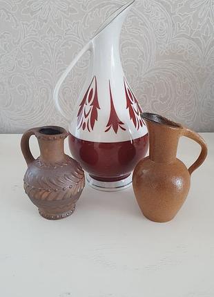 Винтажная фарфоровая ваза-кувшин spechtsbrunn (немечевина, гдр), 22 см