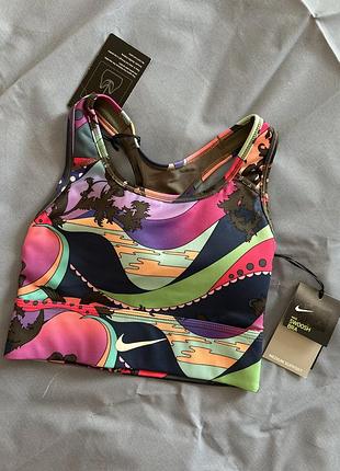 Топ жіночий nike swoosh bra різнокольоровий розмір xs