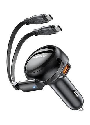 Зарядное устройство acefast 3xusb 53w (2xusb-c+usb-a) + cable usb-c 2in1 b13 (6974316282921)