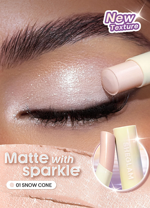 Тіні-стік для повік sheglam lunar jelly frosty eyeshadow stick - 01 snow cone (6299-01)