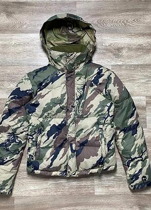 Оригінальна жіноча куртка пуховик maharishi bonsai 2 vintage geo ripstop nylon camo size s-m