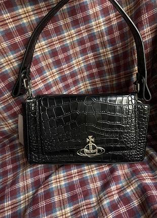 Vivienne westwood hazel crocodilemedium handbag