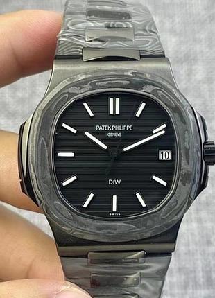 Годинник nautilus 5711 diw carbon 40mm преміум!