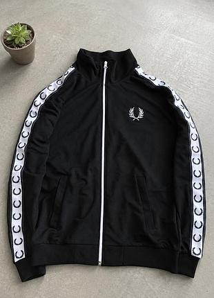 Худі fred perry чорне на блискавці