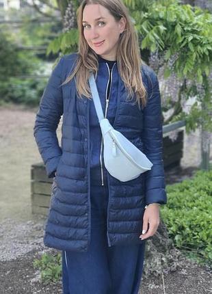 Легкое удлиненное пуховое пальто-куртка uniqlo ultra light down, размер l
​
