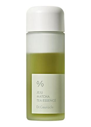 Тонік для обличчя dr.ceuracle jeju matcha tea essence зволожувальна есенція з гідролатом зеленого чаю та екстрактом матчі