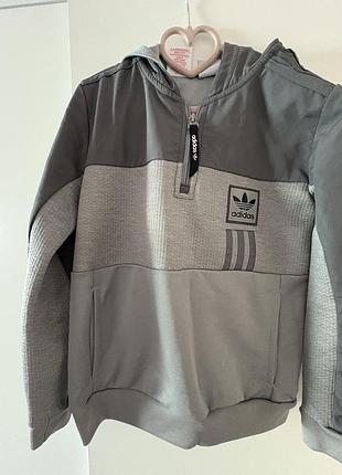 Світшот для підлітків adidas сірий