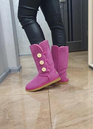 Уггі жіночі ugg рожеві, 38 розмір, натуральна замша