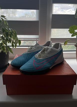 Бутси чоловічі nike phantom gx бірюзові
