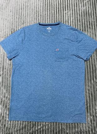 Футболка чоловіча hollister co. синя