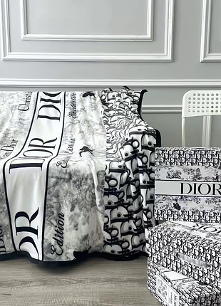 Плед dior м'який в подарунковому боксі 2