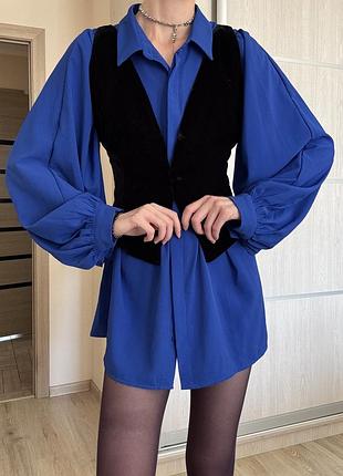 Жилетка жіноча zara оксамитова чорна