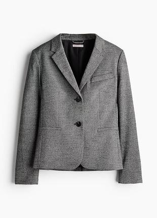 Піджак однобортний приталений h&m текстурований