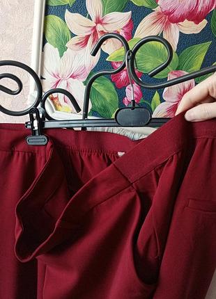 Красиві плотні бордові штани h&m. 4