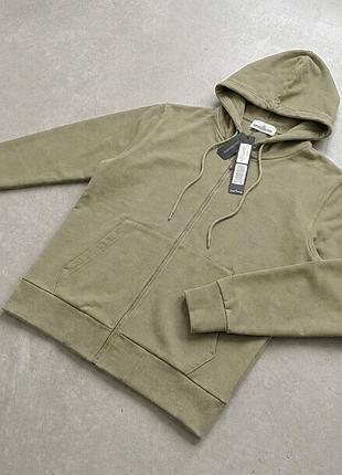 Худі stone island на блискавці, хакі