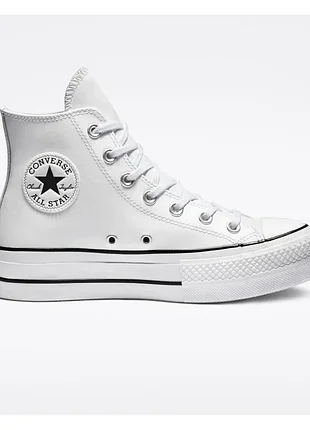 Кеди converse chuck taylor all star lift leather hi 561676c розмір 37,5 (24 см)