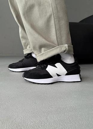 Кросівки жіночі new balance 327 black/white