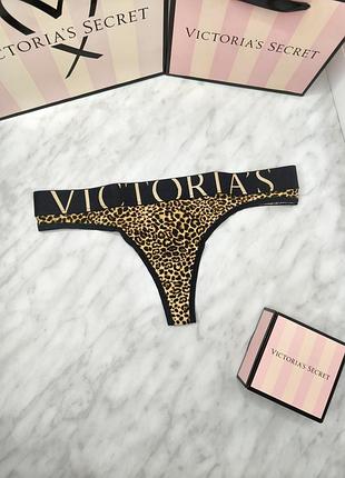 Хлопковые трусики-стринги с логотипом exploded logo. victoria’s secret. оригинал 🇺🇸