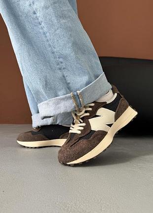 Кроссовки женские new balance 327 brailedпишем earth brown