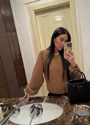 Светр жіночий zara коричневий