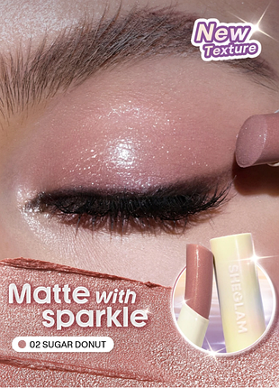 Тени-стик для век sheglam lunar jelly frosty eyeshadow stick - 02 sugar donut (6299-02)