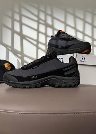 Водонепроникні кросівки salomon shelter gtx grey black
