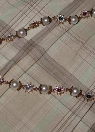 Кольє і намиста для жінок en route daisy pearl necklace в золоті
