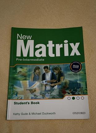 Підручник для вивчення англійської new matrix pre-intermediate student's book oxford