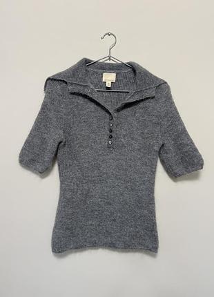 Мохеровий джемпер поло h&amp;m premium 2