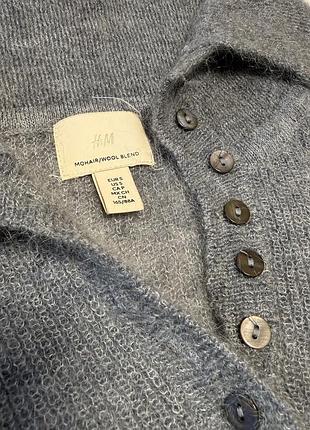 Мохеровий джемпер поло h&amp;m premium 4