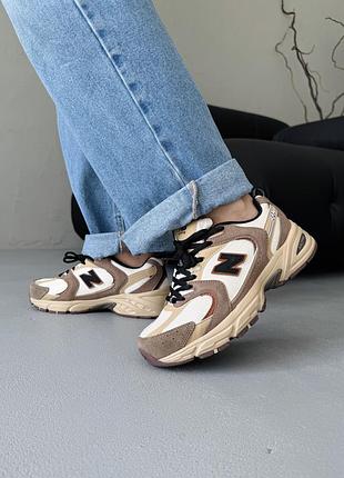 Кроссовки женские new balance 530 brown/beige