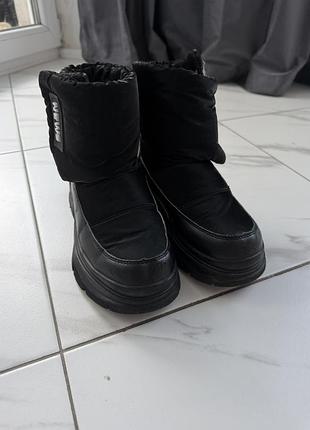 Черевики дитячі зимові чорні 35 розмір