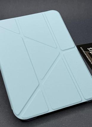 Чохол книжка smart acrylic case для ipad 7 / 8 / 9 10.2 оригамі прозорий небесно-блакитний