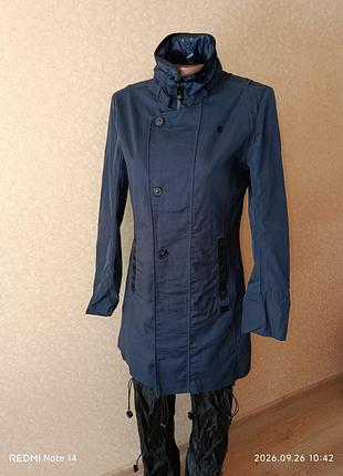 Женский плащ-тренч g-star raw minor (размер m) /, синий