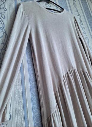 Платье в рубчик zara 4