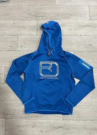 Ortovox fleece hoodie — merino wool blend | men's m