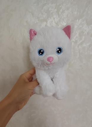 М'яка іграшка котик біла киця