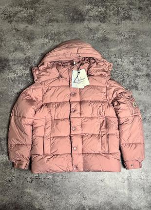 Жіночий пуховик moncler рожевий| пуховик moncler pink