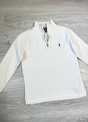 Джемпер жіночий polo ralph lauren на змійці, білий
