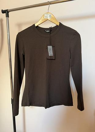 Лонгслів casual trend шоколадний розмір м