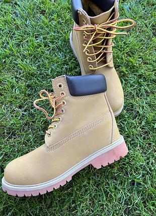Черевики унісекс timberland жовті 3