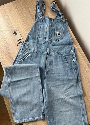 Брючний комбінезон чоловічий carhartt wip bib straight блакитний