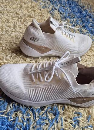 Кросівки жіночі skechers білі, розмір 40, довжина устілки 27 см