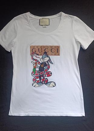 Футболка gucci бакс банни