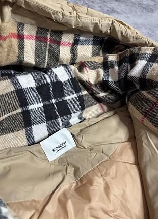 Чоловічий пуховик burberry чорний, бежевий | пуховик барбері 4