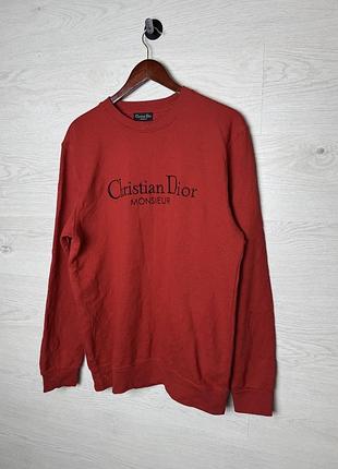 Світшот чоловічий christian dior monsieur вінтажний червоний