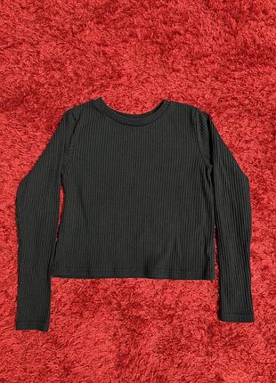 Лонгслів zara , s-m у рубчик