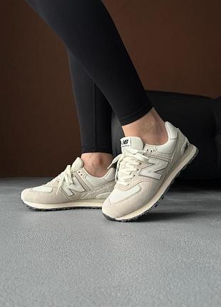 Кроссовки женские new balance 574 beige