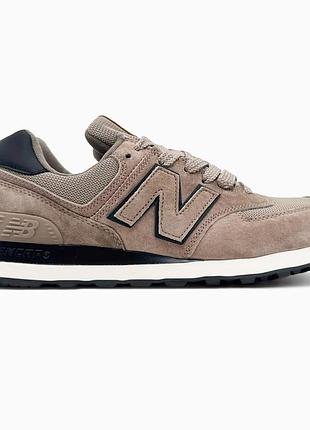 Кроссовки мужские new balance 574 beige/brown