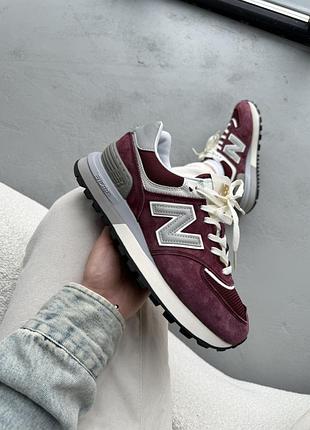 Кросівки жіночі new balance 574 legacy bordo/beige